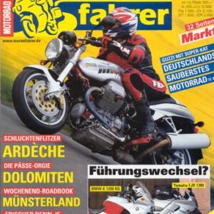 Tourenfahrer 7/2001 – BMW K 1200 RS mit 96 kW (130 PS) im Vergleichstest, Yamaha FJR 1300 mit 106 kW (143 PS) im Vergleichstest