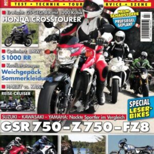 MOTORRAD NEWS 7/2011 – Suzuki GSR 750 mit 78 kW (106 PS) im Vergleichstest; Kawasaki Z 750 mit 78 kW (106 PS) im Vergleichstest; Yamaha FZ8 mit 78 kW (106 PS) im Vergleichstest