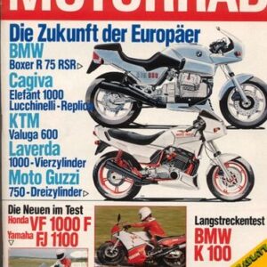 MOTORRAD 7/1984 – Test Kawasaki KLR 600 mit 20/31 (27/42 PS) Test & Technik; Test Yamaha FJ 1100 mit 74 kW (100 PS) Test & Technik