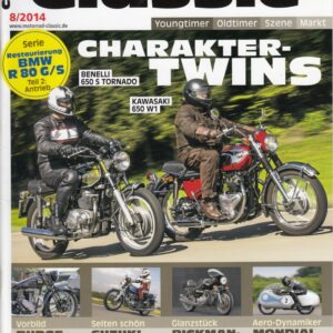 MOTORRAD CLASSIC 8/2014 – Vergleich Benelli 650 S Tornado, hier; Vergleich Kawasaki 650 W1, hier