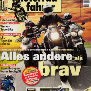 Motorradfahrer 8/2012 – BMW S 1000 RR, hier als Superbike; Triumph Tiger 800, hier getunt von LSL als Urban X