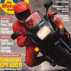 PS 8/1987 – Kawasaki GPX 600 R mit 63 kW (85 PS) Test & Technik, Ducati 750 Paso mit 55 kW (74 PS) im Vergleichstest