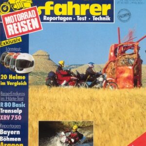 Tourenfahrer 8/1996 – BMW R 80 GS Basic mit 37 kW (50 PS) im Vergleichstest, Honda XRV 750 Africa Twin mit 44 kW (60 PS) im Vergleichstest