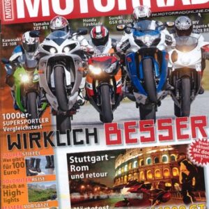 MOTORRAD 8/2009 – Test Triumph Thunderbird; Honda Fireblade; Kawasaki Ninja ZX-10R; MV Agusta F4 1078 RR 312