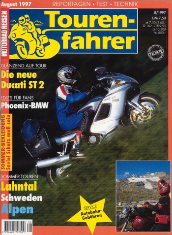 Tourenfahrer 8/1997 – Ducati ST2 mit 61 kW (83 PS) als Reise-Motorrad, BMW R 1100 GS, Probefahrt mit der von Phoenix getunten Version