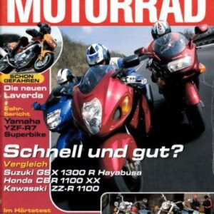 MOTORRAD 8/1999 – Honda CBR 1100 XX; Kawasaki ZZ-R 1100; Suzuki GSX 1300 R Hayabusa; Harley-Davidson Road King Classic