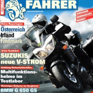 TOURENFAHRER 8/2011 – BMW G 650 GS mit 35 kW (48 PS) im Touren-Test, Yamaha XT 660 Z Ténéré mit 35 kW (48 PS) + ABS im Touren-Test
