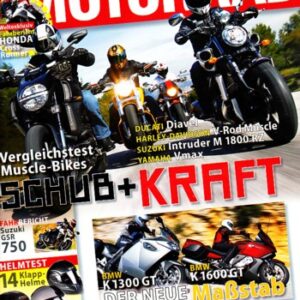 MOTORRAD 8/2011 – Test Honda Crossrunner; Test BMW K 1600 GT; Test BMW K 1300 GT; Test Suzuki GSR 750