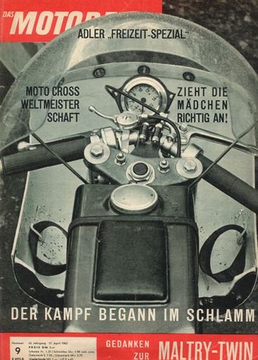 DAS MOTORRAD 9/1963 – Schwere Schwäbische - diesmal in Biberach/Riss; Maltry-Twin; Scott, ein denkwürdiges Motorrad; Benelli, 50 ccm, eine käufliche kleine Rennmaschine