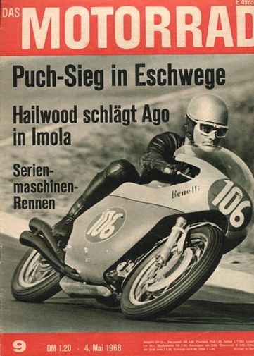 DAS MOTORRAD 9/1968 – Jawa Rennmaschinen, wassergekühlt