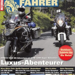 TOURENFAHRER 9/2015 – BMW R 1200 GS Adventure mit 92 kW (125 PS) im Vergleichstest, Harley-Davidson, hier Umbauten von Q-Tec
