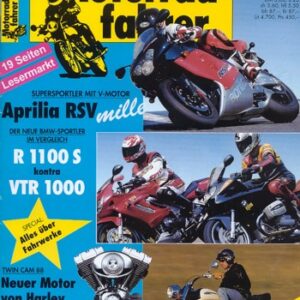 Motorradfahrer 9/1998 – BMW R 1100 S; Honda VTR 1000 F Firestorm; Aprilia RSV mille; KTM LC4 620 Supermoto