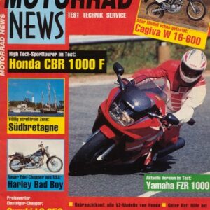 MOTORRAD NEWS 9/1994 – Honda CBR 1000 F mit 72 kW (98 PS) Test & Technik; Cagiva 600 W 16 mit 25 kW (34 PS) Test & Technik