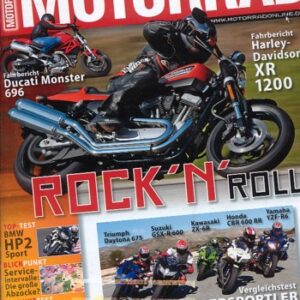 MOTORRAD 9/2008 – Test Harley-Davidson XR 1200; Test BMW HP2 Sport; Test Ducati Monster 696; Test Benelli TnT 899 S