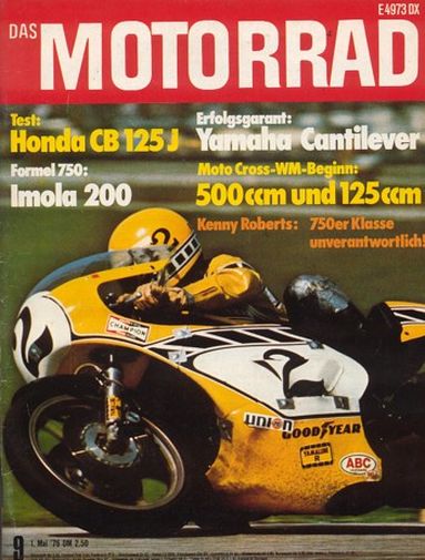 09_84.jpg DAS MOTORRAD 9/1976 – Test Honda CB 125 J; Yamaha TZ 250 / 350, eine Weltmeister-Replica