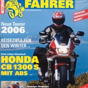 TOURENFAHRER 10/2005 – Honda CB 1300 S mit 85 kW (116 PS) als Reise-Motorrad, Aprilia Pegaso 650 Strada mit 35 kW (48 PS) als Reise-Motorrad