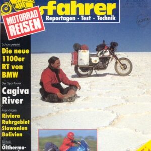 Tourenfahrer 10/1995 – BMW R 1100 RT mit 66 kW (90 PS) als Reise-Motorrad, Cagiva River 600 mit 25 kW (34 PS) als Reise-Motorrad