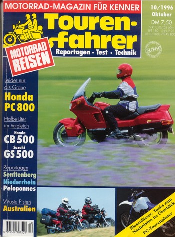 Tourenfahrer 10/1996 – Honda CB 500 mit 43 kW (58 PS) im Vergleichstest, Suzuki GS 500 E mit 33 kW (45 PS) im Vergleichstest