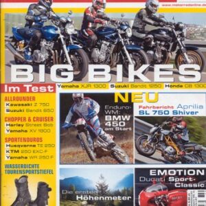 MOTORRAD 10/2007 – Test Aprilia SL 750 Shiver; Test Kawasaki Z 750; Test Suzuki Bandit 650 S; Harley-Davidson Dyna Street Bob
