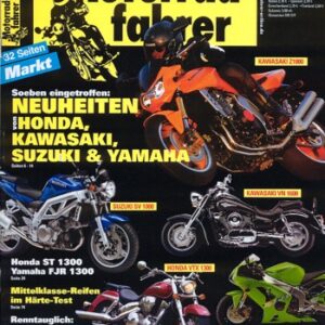Motorradfahrer 10/2002 – Ducati 999; Honda VTR 1000 SP-2; KTM LC4 625 Super Competition; Honda ST 1300 Pan European