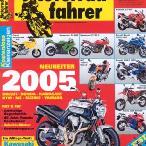 Motorradfahrer 10/2004 – Buell XB9SX Lightning CityX; Hyosung GT 650; Suzuki SV 650; Test Kawasaki ZX-10R Ninja