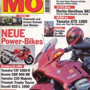 MO 10/1995 – BMW R 1100 RT mit 66 kW (90 PS) Test & Technik; Harley-Davidson Sportster 883 mit 36 kW (48 PS) Test & Technik