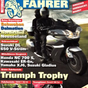 TOURENFAHRER 10/2012 – Honda NC 700 S mit 35 kW (48 PS) im Touren-Test, Kawasaki ER-6n mit 53 kW (72 PS) im Touren-Test