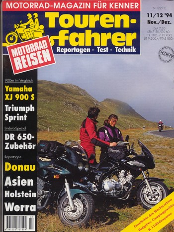 Tourenfahrer 11/12 1994 – Yamaha XJ 900 S Diversion mit 66 kW (89 PS) im Vergleichstest, Suzuki DR 650, Zubehör-Empfehlungen