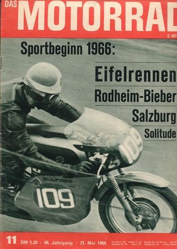 DAS MOTORRAD 11/1966 – Standard, die Motorräder aus der Kaserne; Kreidler Florett, Fünfgang, Bauarbeiten am Motor