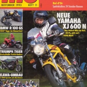 MO 11/1993 – Yamaha XJ 600 N mit 37 kW (50 PS) Test & Technik; BMW F 650, der Motor; Yamaha TZ 125, der Produktionsrenner