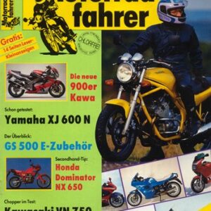 Motorradfahrer 11/1993 – Test Yamaha XJ 600 N; Test Kawasaki VN 750; Honda XRV 750 Africa Twin; Suzuki GS 500 E