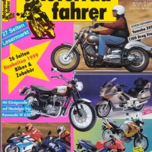 Motorradfahrer 11/1998 – Yamaha XVS 1100 Drag Star; Suzuki TL 1000 R; Yamaha YZF-R1; Test Harley-Davidson Sportster Custom 53