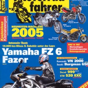 Motorradfahrer 11/2004 – Test Kawasaki KLV 1000; Ducati 999; Test Kawasaki VN 2000; Test Yamaha FZ6 Fazer