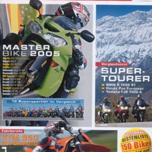 MOTORRAD 11/2005 – KTM 950 Supermoto; Royal Enfield Bullet 500 Trial; Test Kawasaki KLE 500; BMW R 1200 RT