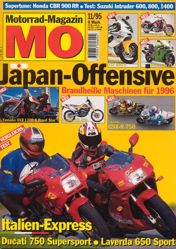 MO 11/1995 – Ducati 750 SS mit 49 kW (66 PS) im Vergleichstest; Laverda 650 Sport mit 47 kW (64 PS) im Vergleichstest