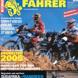11_9.jpg TOURENFAHRER 11/2004 – BMW F 650 GS Dakar mit 37 kW (50 PS) im Vergleichstest, Yamaha XT 660 R mit 35 kW (48 PS) im Vergleichstest