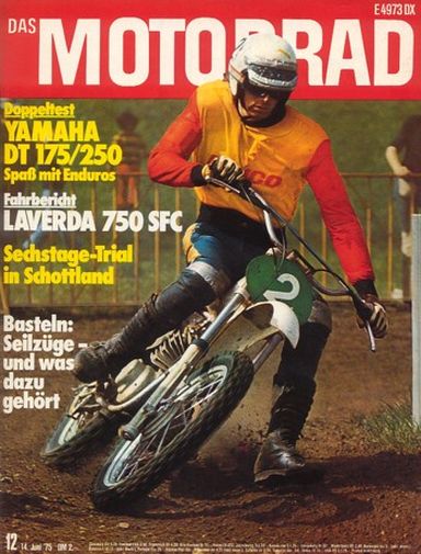 DAS MOTORRAD 12/1975 – Yamaha DT 175 / 250; Test Laverda 750 SFC