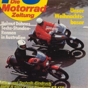PS 12/1976 – BMW R 100/7 mit 44 kW (60 PS) Test & Technik, Zündapp KS 175 mit 12,5 kW (17 PS) im Test