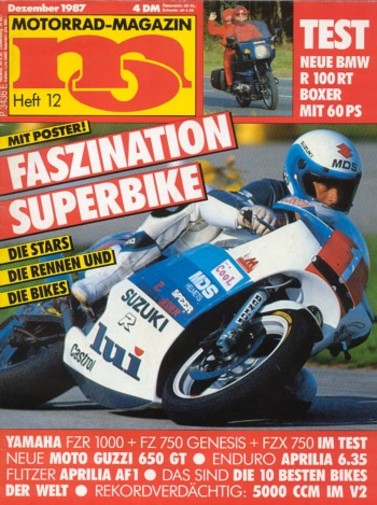 MO 12/1987 – BMW R 100 RT mit 44 kW (60 PS) Test & Technik; Aprilia AF1 125 mit 20 kW (26 PS) Test & Technik