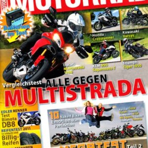 MOTORRAD 13/2011 – Vergleich Triumph Speed Triple; Vergleich Aprilia Tuono V4 R APRC; Vergleich Kawasaki Z 1000
