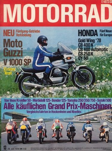 MOTORRAD 13/1978 – Vergleich Kreidler Van Veen 50; Vergleich Morbidelli von MBA; Vergleich Bender 125; Vergleich Yamaha TZ 250 / 350