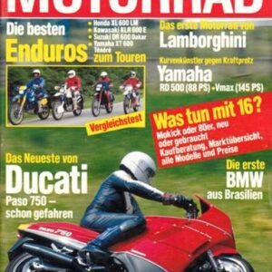 MOTORRAD 13/1986 – Test Ducati 750 Paso; Vergleich Yamaha RD 500 LC vs. Yamaha Vmax