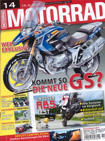 MOTORRAD 14/2009 – Suzuki GSX 650 F; Yamaha XJ6 Diversion; Harley-Davidson Road King; BMW F 800 GS
