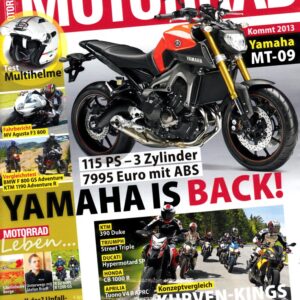 MOTORRAD 14/2013 – Yamaha MT-09; Test MV Agusta F3 800; Vergleich KTM 390 Duke; Vergleich Triumph Street Triple