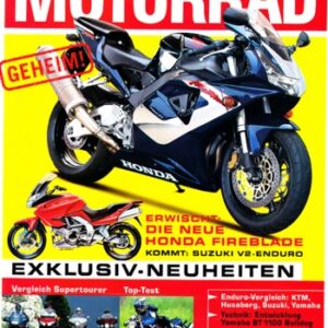 MOTORRAD 14/2001 – Honda CBR 900 RR Fireblade, Modell 2002; BMW K 1200 LT; Harley-Davidson Electra Glide Ultra Classic