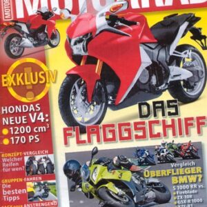MOTORRAD 15/2009 – Honda VFR 1200 F; BMW S 1000 RR; Honda Fireblade; Kawasaki Ninja ZX-10R