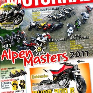 MOTORRAD 15/2011 – Aprilia Dorsoduro 1200; Honda Crossrunner; KTM 990 Supermoto T; Triumph Tiger 800