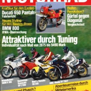 MOTORRAD 15/1984 – BMW K 100, hier von Winkelbeiner getunt; Honda VF 750 F, hier von AMC getunt; Yamaha RD 350, hier von Wulf's getunt