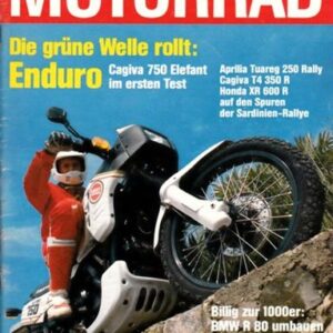 MOTORRAD 15/1987 – Vergleich Cagiva T4 350 E; Vergleich Aprilia 250 Tuareg; Vergleich Honda XR 600 R; Test Cagiva Elefant 750