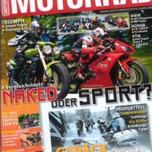 MOTORRAD 15/2008 – Kawasaki Ninja ZX-6R; BMW HP2 Megamoto; BMW HP2 Sport; Honda Fireblade